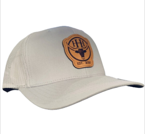 White Mesh Back cap with patch logo